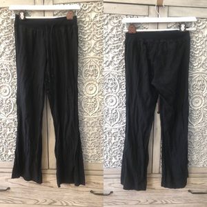 Bella Dahl Black Boho Wide Leg Pants